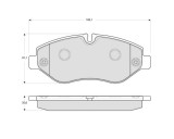 MTR MT646 set placute frana,frana disc