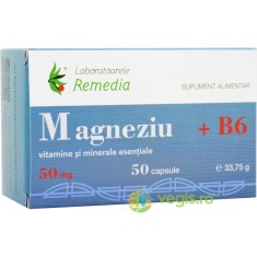 Magneziu 50mg + Vitamina B6 50cps foto