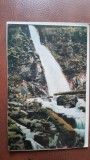 Carte postala, Bucegi Poiana Tapului cascada Urlatoarea, perioada interbelica