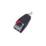 Cumpara ieftin Mufa RCA tata, conectare rapida, negru
