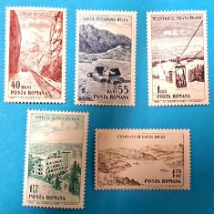 TIMBRE ROMANIA LP585/1964 Puncte turistice la munte -Serie simplă -MNH