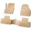 Set de 4 covorase bej cauciuc 3D stil tavita premium pentru Land Rover Range Rover Evoque L538 2011-2018, Recambo