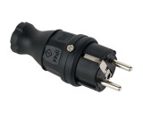 Fisa stecher cauciucat schuko 2P+E 16A IP44, METE