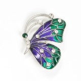 Brosa martisor fluture cu aripi multicolore