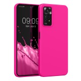 Husa Kwmobile pentru Xiaomi Redmi Note 11 Pro/Redmi Note 11 Pro 5G, Silicon, Roz, 57373.77, Carcasa