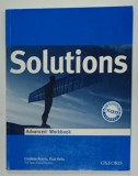 SOLUTIONS , ADVANCED WORKBOOK by CAROLINE KRANTZ and PAUL KELLY , ANII &#039;2000