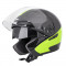 Casca Moto W-TEC Neikko Negru/Fluorescent