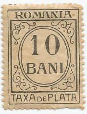 Romania, LP IV.12/1920, taxa de plata, h. alba, fara filigran, eroare 2, MNH foto