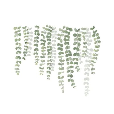 Autocolant Decorativ pentru Multiple Suprafete, Frunze de Plante Cataratoare si Liane, 55 x 45 cm Verde 45 cm 55 cm 45 cm Verde 1 Folie foto