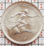 Cumpara ieftin 1321 San Marino 500 Lire 1987 Zagreb University Games 35.000 km 213 UNC argint, Europa