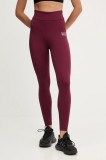 EA7 Emporio Armani leggins de antrenament culoarea negru, uni, AF12625.7W000232