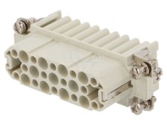 Conector HDC Inserturi Contact Mamă 25 Pini 40-125&deg;C