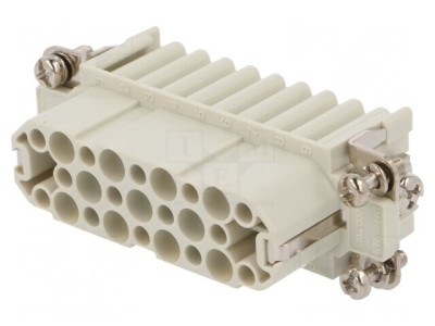 Conector HDC Inserturi Contact Mamă 25 Pini 40-125&amp;deg;C foto