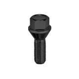 Prezon janta auto M14x1.25 60 mm negru, cheie HEX17, otel 10.9