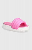 Cumpara ieftin Puma papuci Karmen Slide Puffy femei, culoarea roz, cu platforma, 395399