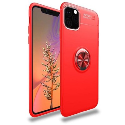 Husa telefon Silicon iPhone 11 Pro 5.8 Red Pop Socket Lenuo foto