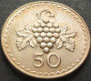 Moneda 50 MILS - CIPRU, anul 1974 *cod 3004 = A.UNC - mai rara in aceasta stare!, Europa