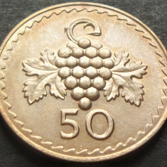 Moneda 50 MILS - CIPRU, anul 1974 *cod 3004 = A.UNC - mai rara in aceasta stare!