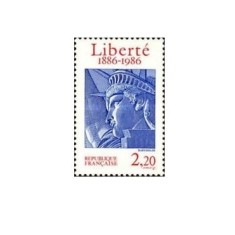 Franta 1986 - 100 de ani de la Statuia Libertatii, neuzata