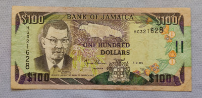 Jamaica - 100 Dollars / dolari (1994) foto