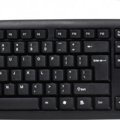 TASTATURA SPACER USB, 104 taste, anti-spill, black, "SPKB-520"