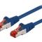 Cablu Patch Cord S/FTP Cat6 Albastru 0,25m