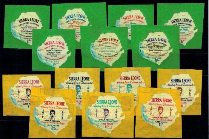 Sierra Leone 1964 - Kennedy Memorial, serie neuzata timbre autoc