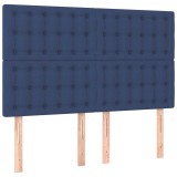 Cumpara ieftin Tablie de pat albastra 144x5x118/128 cm, material textil