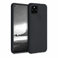 Husa pentru Google Pixel 4a 5G, Silicon, Negru, 51727.01 foto