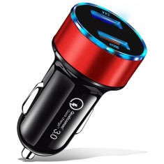 Alu 3.1A Qc 3.0 &Icirc;ncărcător Auto Rapid Alu 3.1A Qc 3.0