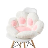 Pern&Auml; decorativ&Auml; pentru scaun, design l&Auml;bu&Egrave;&Auml; de pisic&Auml;, material plus moale, confort maxim, 80x70 cm, alb&Auml;