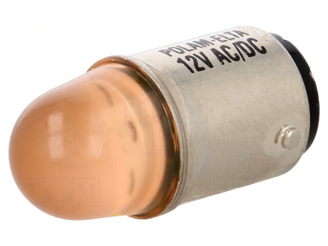 Lampă LED Portocalie 230V BA15D
