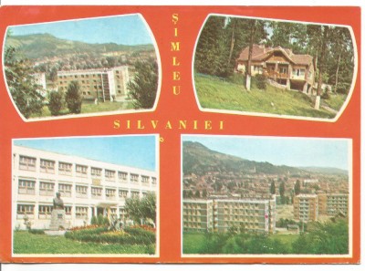 @carte postala- SIMLEUL SILVANIEI-colaj foto