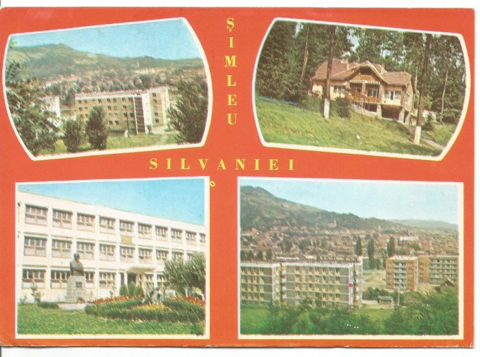 @carte postala- SIMLEUL SILVANIEI-colaj