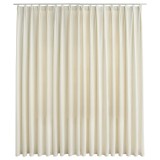 Draperie opaca, crem, 290 x 245 cm, catifea, cu carlige
