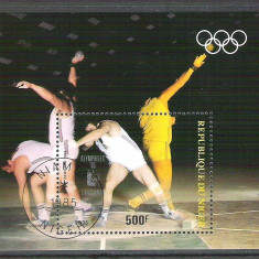 Niger 1985 Sport, overprint, perf. sheet, used R.024