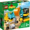 Lego Duplo Camion Si Excavator Pe Senile 10931