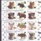 PUI DE ANIMALE ,TRIPTIC CU VINIETA ORIZONTAL,2012,Lp.1960c,MNH ** ROMANIA.