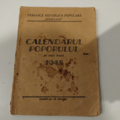 Calendarul poporului pe anul bisect 1948. Mugurel Jula și G. Ciripan + autograf