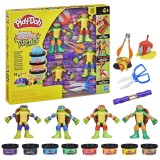 PLAY DOH POVESTIRI CU TESTOASE NINJA ADOLESCENTE MUTANTE SET CREATII COWABUNGA