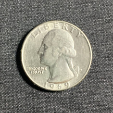 Moneda quarter dollar 1969 USA