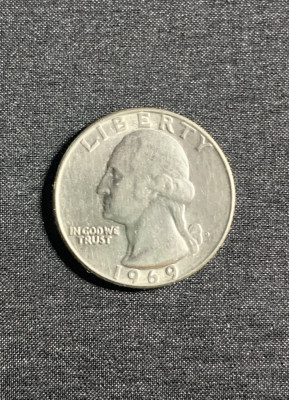 Moneda quarter dollar 1969 USA foto