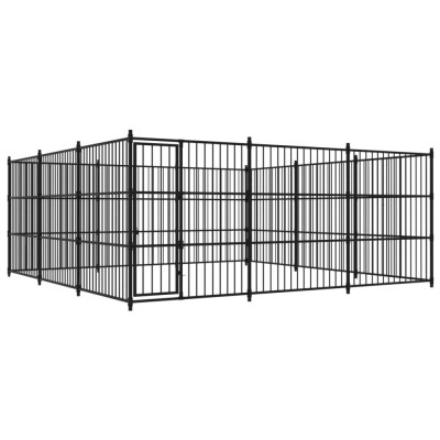 vidaXL Padoc de exterior pentru c&amp;acirc;ini, 450x450x185 cm foto