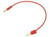 Cablu de măsurare 60VDC 30VAC 10A 0,15m roșu neizolat