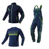 Set imbracaminte de lucru, geaca polar, salopeta, tricou, model Premium, bleumarin, M/50, NEO