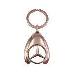 Cumpara ieftin Breloc de chei IdeallStore, Gold Mercedes, 7.5 cm, metal, auriu