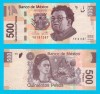 Bancnota Mexic 500 Pesos 2017 Rivera/Kahlo UNC, Serie Y8181087, P#126