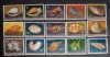 Papua Noua Guinee 1968 fauna marina melci, midii , calamari serie 15v nestampilata, Nestampilat