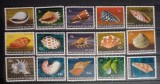 Papua Noua Guinea 1968 fauna marina melci, midii , calamari serie 15v nestampilata, Nestampilat
