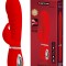 Vibrator Iepuras Prescott, 7 Moduri Vibratii, Silicon, USB, Rosu, 20 cm